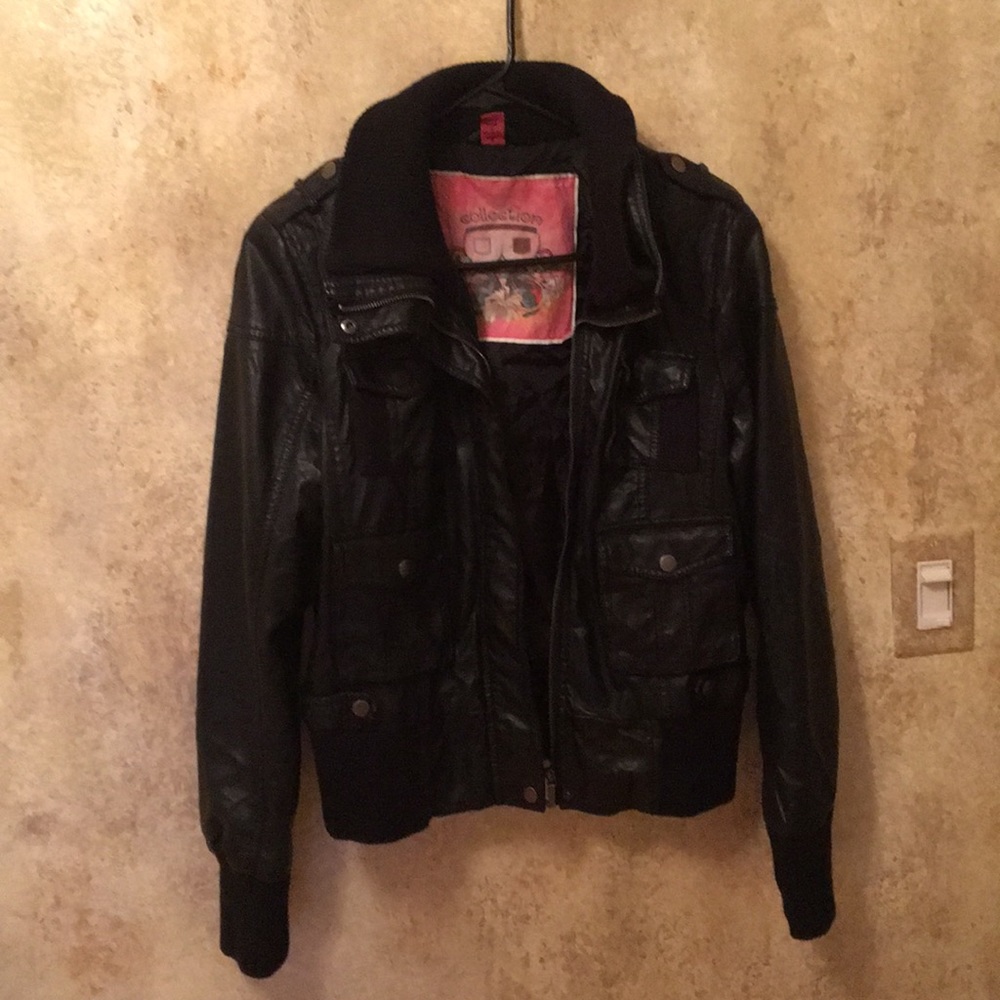 Pleather Moto Jacket
